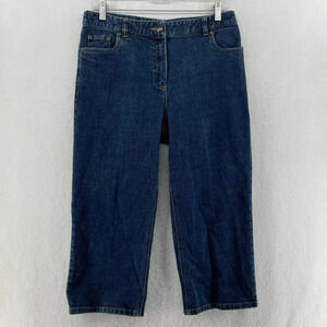 Charter Club Jeans Women's Sz 8P Blue Laura Fit Straight High-Rise Stretch Denim